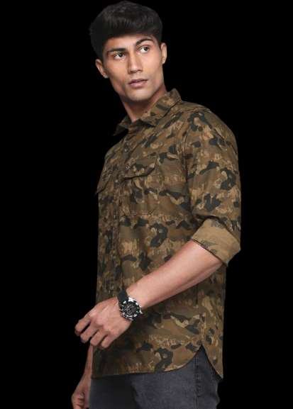 Camouflage Printed Casual Shirt