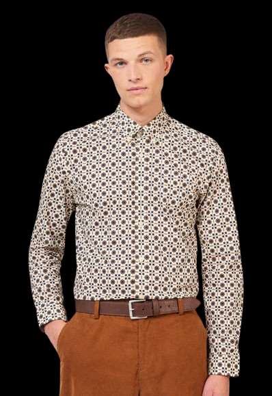 Retro Foulard Printed Shirt