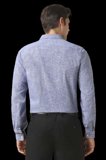 Slim Fit Textured Formal Shirt