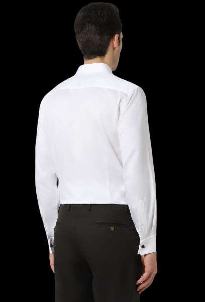 White Solid Party Shirt